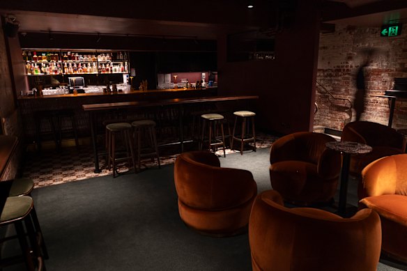 The intimate cellar bar downstairs is hugged by plush, copper-coloured armchairs.