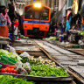 Thailand’s most unusual train ride is chaotic and surreal