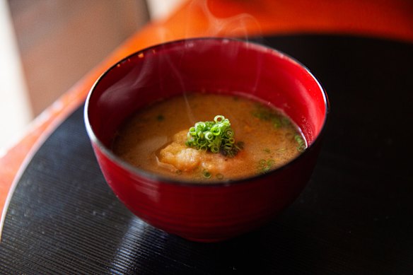 The soup course embodies the refinement and purity of Kyoto-style cooking.