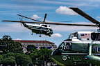 Marine One taking off from the Ellipse earlier this week.