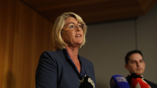 Police Minister Yasmin Catley.