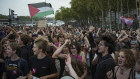 Demonstrators in Lyon march against the selection of Michael Barnier as prime minister.