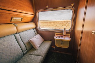 Travelling on a sleeper train is an exercise in space management