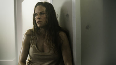 Hilary Swank in the post-apocalyptic tale I Am Mother, which was filmed in Adelaide.