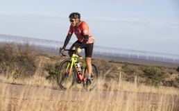 Ultracyclist Rupert Guinness during a training ride.