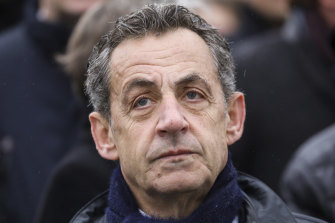 French former president Nicolas Sarkozy.