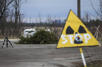 Thousands of Russian tanks rumbled into the exclusion zone around the plant, churning up contaminated soil. 