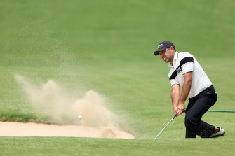 Charl Schwartzel leads after the first round of the inaugural LIV Golf Invitational London.