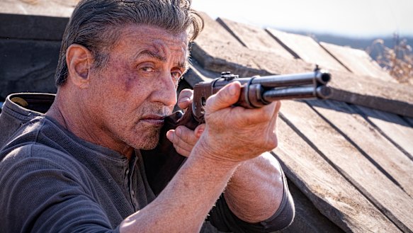 Sylvester Stallone in Rambo: Last Blood. 