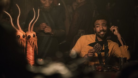 Donald Glover as Lando Calrissian.