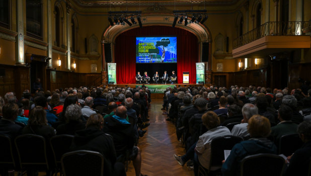 Lighter Footprints organised the public forum this month for the seat of Hawthorn.