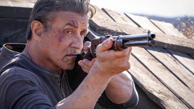 Sylvester Stallone in Rambo: Last Blood. 