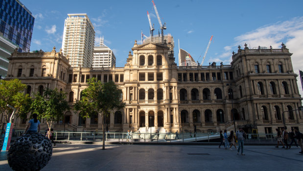 The Treasury Casino complex, including the heritage-listed Treasury Casino (pictured), will vacate when the new Queen’s Wharf Casino opens. Agents were engaged to sell the lease on the buildings in November. 
