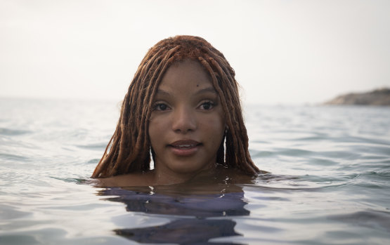 Halle Bailey as Ariel in The Little Mermaid.