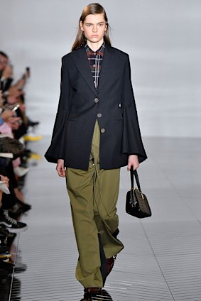 Chic cargo pants at Loewe during Paris Fashion Week in February this year.