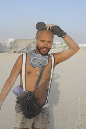 Travis de Jonk at Burning Man festival.