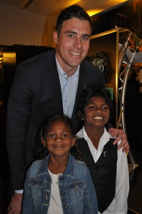 MJ with sister Mia and Tigers great Matthew Richardson.