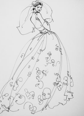 A Bohan-designed gown, 1978.