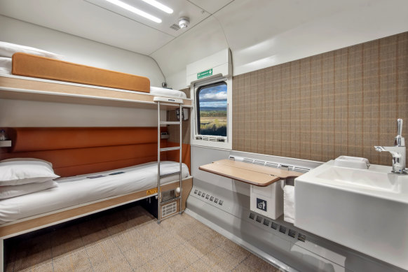 On board the Caledonian Sleeper.