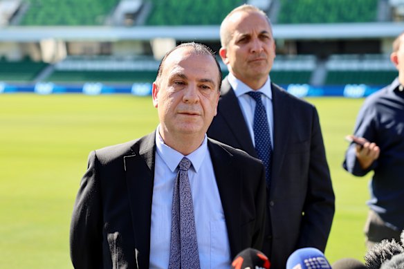 Australian Rugby League Commission Chairman Peter V’landys in Perth on Thursday.