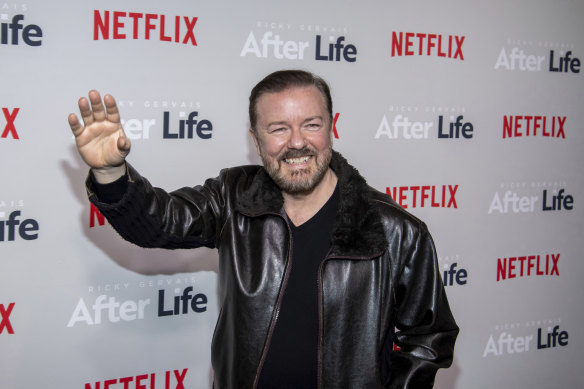Ricky Gervais has also worked with Netflix on his black comedy ‘After Life’. 