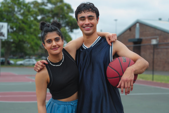 Ayesha Madon and Thomas Weatherall in a scene from Heartbreak High. 