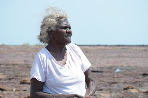 Senior Jikilaruwu elder Molly Munkara opposes the Barossa pipeline: “This will impact our spirituality and destroy our health, our home and our lives. ”