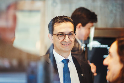 Surgeon Munjed Al Muderis at the Federal Court in Sydney on Monday.