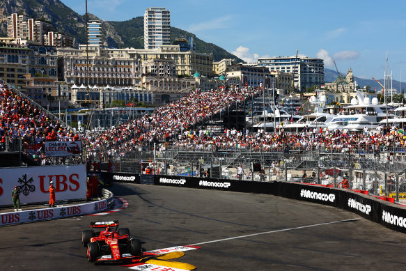 The picturesque Monaco was the scene of an eye-opening smash on the opening lap.