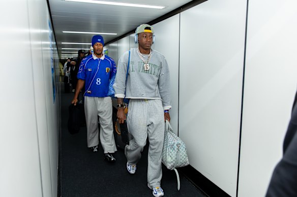 Different approach: The Rams have arrived the day before the game, while the San Francisco 49ers arrived last week.