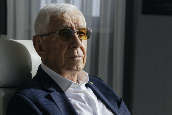 Australian-Israeli businessman Sir Frank Lowy attended the ceremony. 