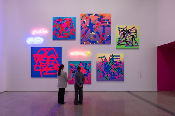 Part of Reko’s RekoSpective: The Art of Reko Rennie at the NGV, in 2024-25.