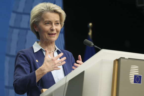 European Commission President Ursula von der Leyen says she is keen to negotiate with China.