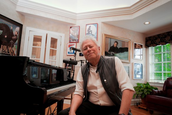 Composer Alan Menken in his home studio.