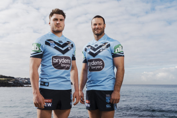 Throwback ... Angus Crichton and Boyd Cordner as NSW buddies in 2018.