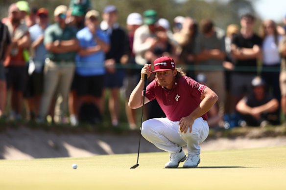 Cameron Smith was left ruing a costly missed putt at the Australian Open last year.