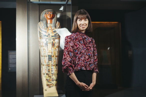 Dr Melanie Pitkin, senior curator of the Nicholson collection of antiquities and archeology, at Chau Chak Wing Museum.