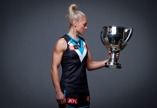 Erin Phillips has eyes on the prize with Port Adelaide.