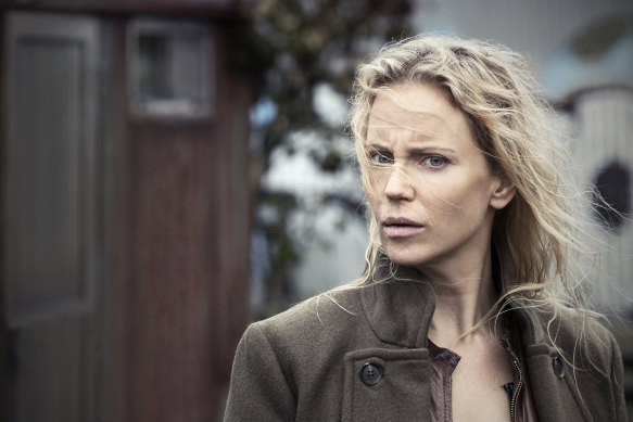 Sofia Helin as the unhinged detective Saga Noren in the original Scandi-noir drama The Bridge. 