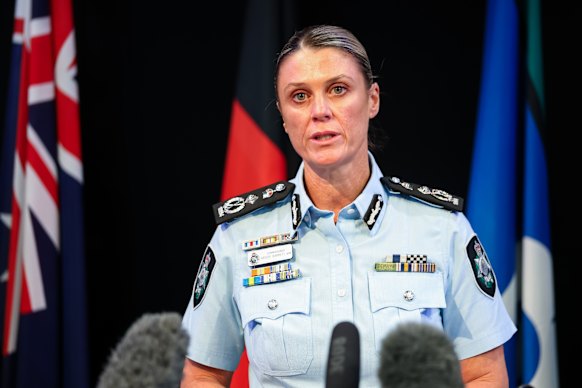 Australian Federal Police Commissioner Krissy Barrett.