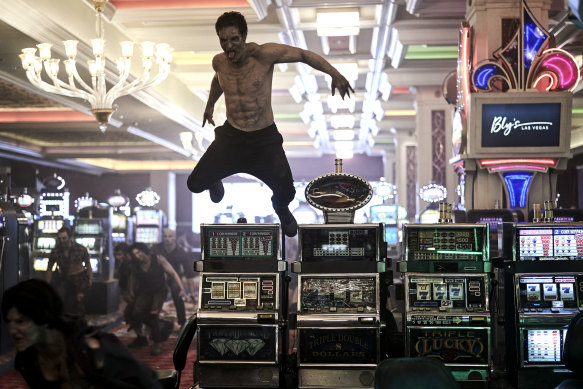 Zombies have overtaken Vegas in Zack Snyder’s cheesy heist movie.