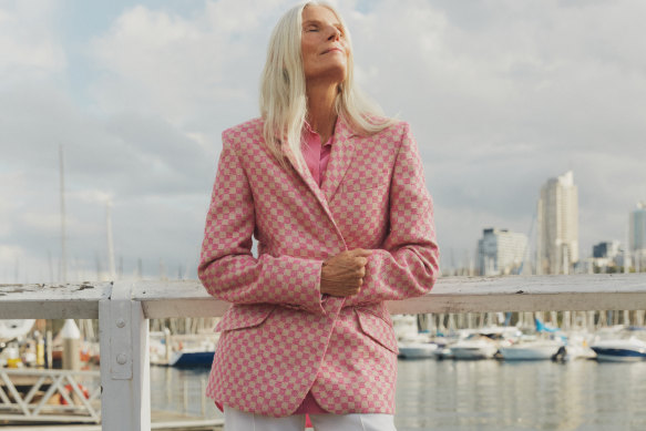 This pink checkerboard blazer from Maggie Marilyn is determined to have you stand out in style.  