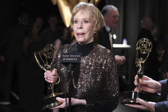 Carol Burnett won best prerecorded variety special at the Creative Arts Emmys earlier this month. 