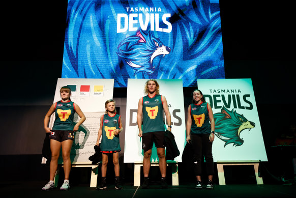 The club’s logo features a Tasmania devil. 