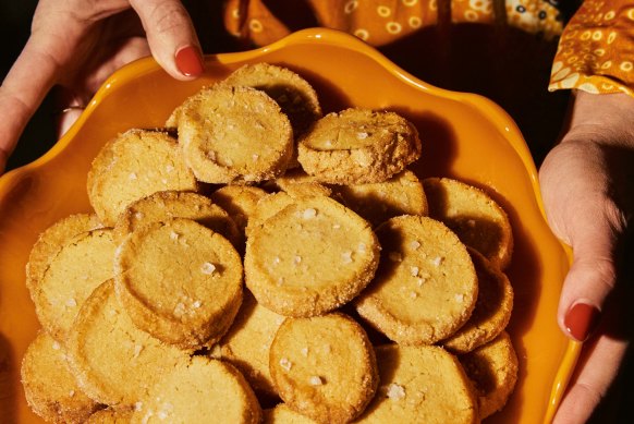 Not #TheCookies, but Roman’s Perfect salted shortbread from her new book <i>Sweet Enough</i>.