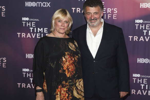 Executive producer Sue Vertue with showrunner Steven Moffat, whose work on Doctor Who makes him something of a specialist in time-travelling TV stories.