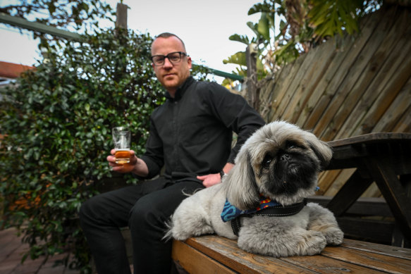 Clancy Dobbyn and Chisel love visiting their local watering hole, the Standard Hotel in Fitzroy.