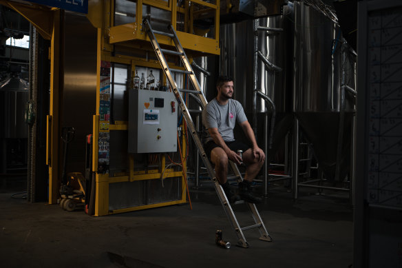 Production manager at White Bay Brewing Company, Paddy Ryan.