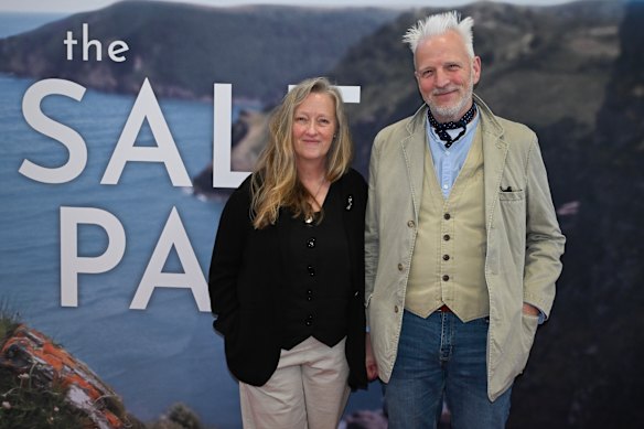 Raynor Winn and her husband Moth Winn at a screening of The Salt Path in May. However, there are doubts about aspects of her memoir.