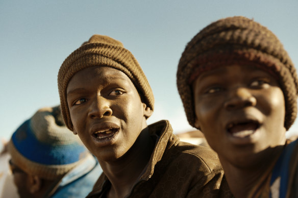 Seydou Sarr and Moustapha Fall in Io Capitano, which is based on the real-life stories of refugees. 